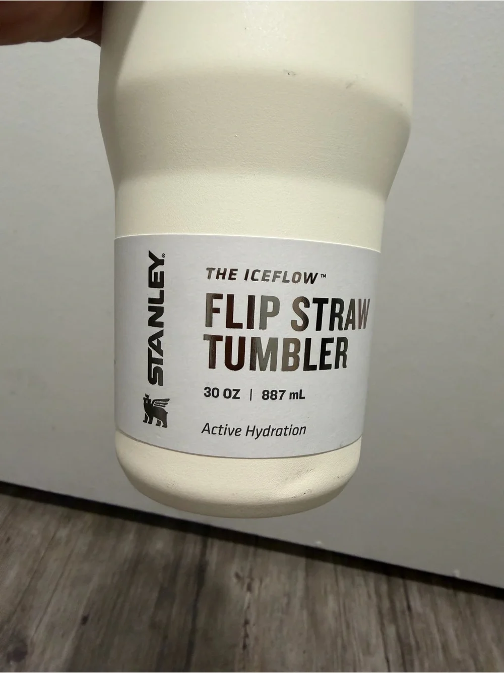 Stanley Flip Straw Tumbler in Cream and Brown - Picture 6 of 9